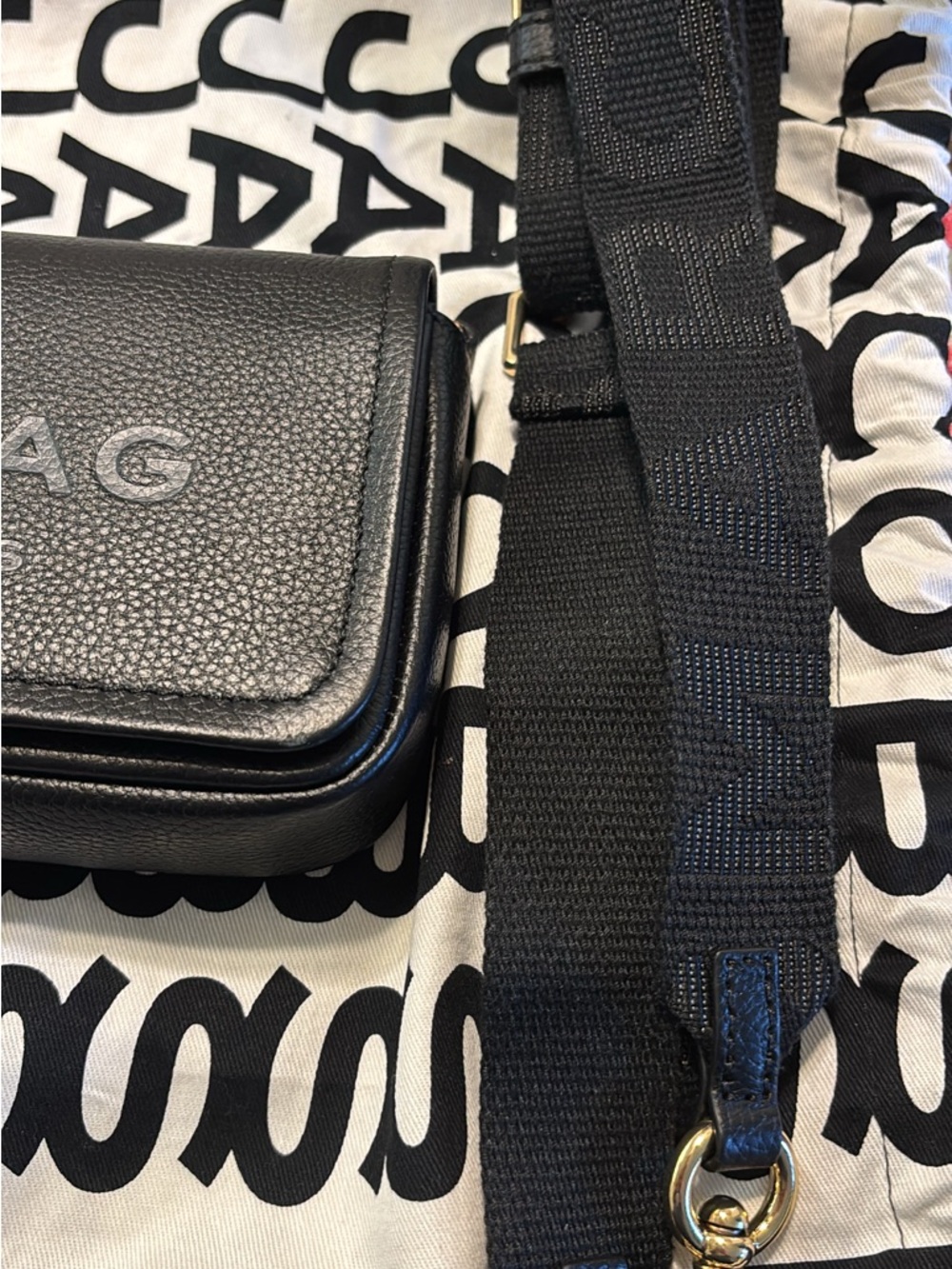 Marc Jacobs The Mini Bag Black Leather Crossbody Shldr Bag - Picture 6 of 13